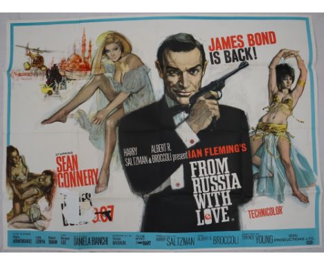 Harry Saltzman & Albert R Broccoli present Ian Fleming's From Russia With LoveA United Kingdom Quad Poster Directed by Terenc
