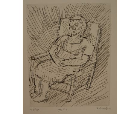 Leon Kossoff (British, 1926-2019)MotherEtching, 1982, on wove, signed, titled and dated in pencil, Numbered edition 48 of 60P