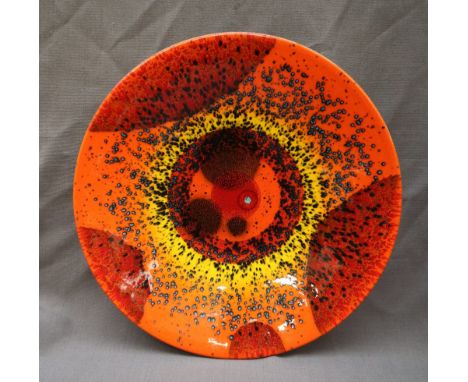 A Limited edition Poole pottery charger produced to mark the 'Alignment' of the Planets 5 May 2000, No. 387 / 2500, designed 