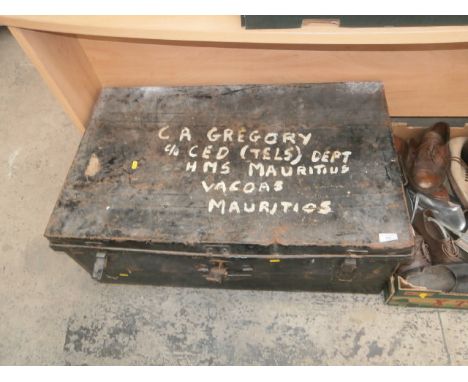 large metal trunk