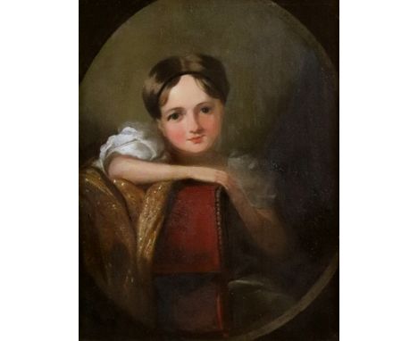 English School, 19th Century, A portrait of Miss Swatkins, daughter of Major C R Swatkins, inscribed, 'Mufsonrie Himalaya Mou
