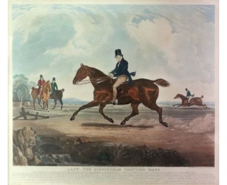 After R Jones, Lady, The Birmingham Trotting Mare, colour engraving by Charles Hunt, published by R Taylor ad J Moore, Decemb