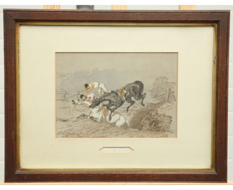 AFTER HERRING, A SET OF SEVEN HUNTING CHROMOLITHOGRAPHS, by Day &amp; Son, comprising "A Smash", "Crossing The Line", "A Spla