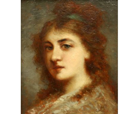 THEODORE TCHOUMAKOFF (RUSSIAN, 1823-1911), PORTRAIT OF A GIRL, oil on panel, framed. 14.5cm by 12.5cm


Provenance: Paisnel G