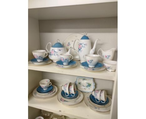 Large Royal Albert sorrento pattern tea service with tea pot , coffee pot etc. 
