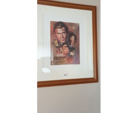 From The James Bond Collection  Rodger Moore Octopussy  Limited Edition  Print. 
