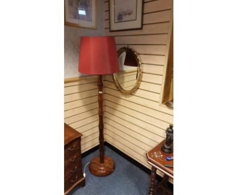 Beautiful  Bamboo  effect Quality Standard  Lamp with original  Shade . 