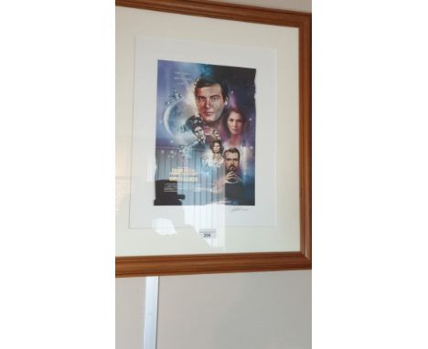 From The James Bond Collection  Rodger Moore  Moonraker Limited Edition Print . 