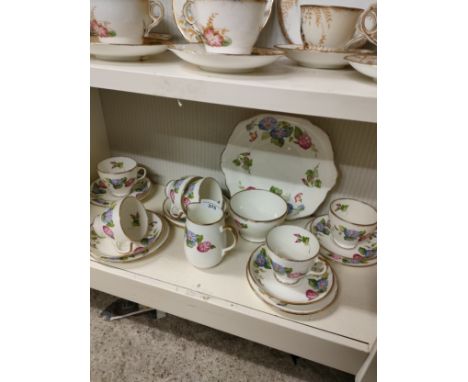 Old Royal flower pattern tea service. 