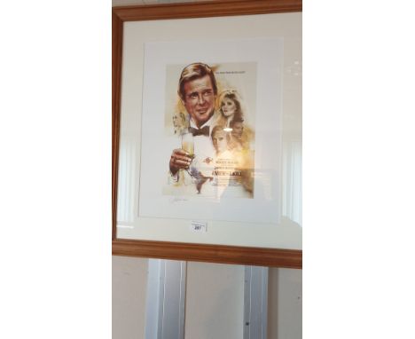 From The James Bond Collection Rodger Moore A View To A Kill Limited Edition Print . 