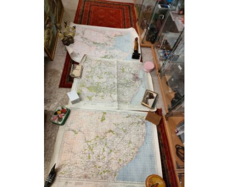 3 vintage Scottish maps . 