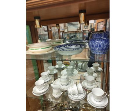 Noritakie Tea service together with shelf of collectables . 
