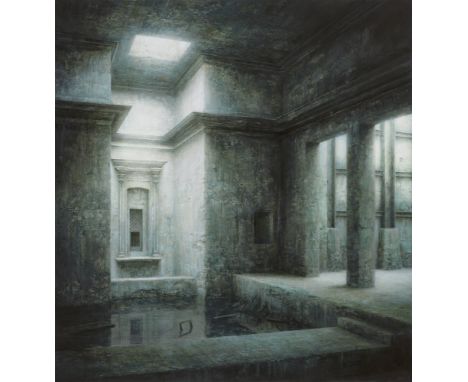 Stefan Hoenerloh, Nightshot of White Cube Gallery, Palladio RoomMischtechnik auf Leinwand auf Kunststoff 126,5 x 118 cm. Gera