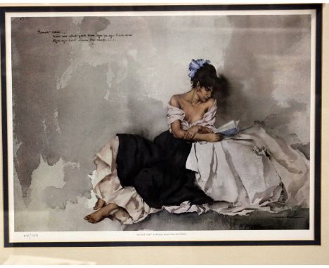 William Russell Flint'Sonnet XXIV'Framed print edition 119/750Bearing publishers stamp61.5(H) x 72.5(W) x 2(D)cm