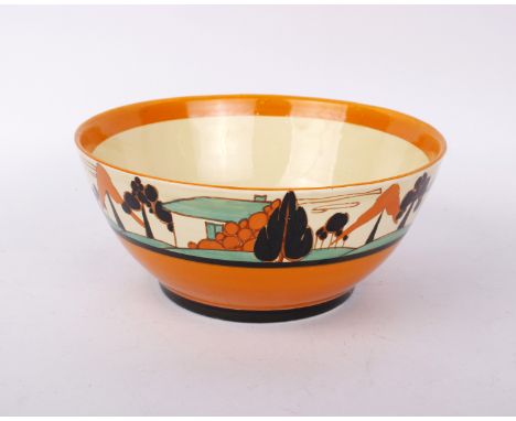 Clarice Cliff: A Clarice Cliff Fantastique range fruit bowl, 22cm(d) 10cm(h).