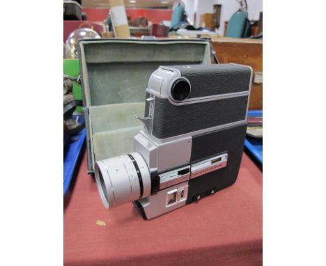 Sankyo CM-300 (circa 1970's) Super 8 Cine Camera,F1:8, 9-30 lens, cased.