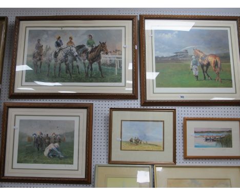 Malcolm Coward Horse Racing Prints 'Sod It', signed limited edition, 25.5 x 33cm, another, signed and 'The Long Way Home'. (3