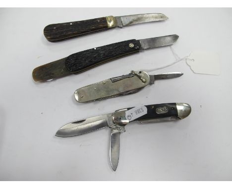 Sheffield Made Pocket Knives - J.B. Holland, C.E. Slinn &amp; Co., Watts and Wilkinson. (4)