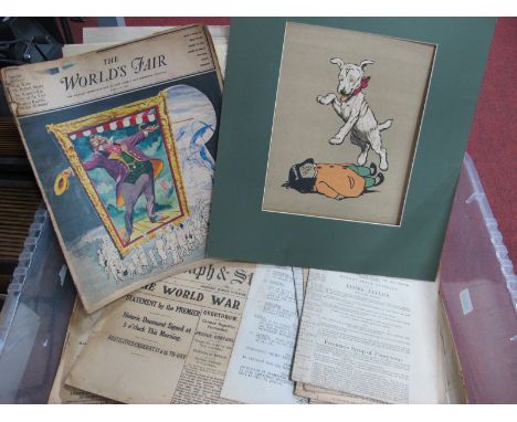 Early XX Century Newspapers, The World's Fair Magazine 1964, prints:- One Box