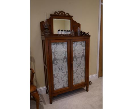 A 19th century Anglo Indian teak vitrine, width 91cm, depth 44cm, height 174cm. Condition - good