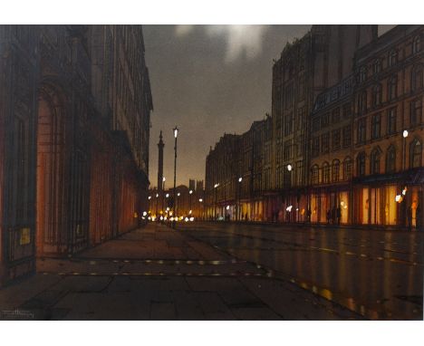 * JANET KENYON (BRITISH b 1959), NELSON'S COLUMN (LONDON) watercolour on paper, signed 51cm x 71cm Mounted, framed and under 