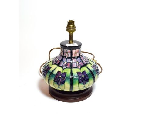 Modern Moorcroft lamp 