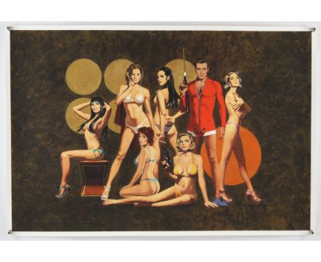 James Bond : The Bond Girls (2021) - Paul Mann limited edition print featuring all of the leading Bond actresses from Connery