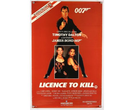 James Bond Licence To Kill - Kentucky Fried Chicken tie-in poster, rolled, 20 x 30 inches. 