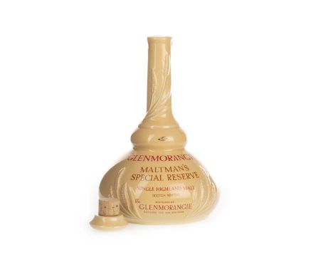 GLENMORANGIE MALTMAN'S SPECIAL RESERVE Active. Tain, Ross-shire. 750ml, 43% volume, ceramic still shaped bottle with stopper.
