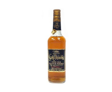 GOLD THIMBLE Blended Scotch Whisky 1 pint 6fl.oz, no strength stated.