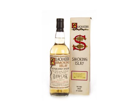 SMOKING ISLAY BLACKADDER Islay Single Malt Scotch Whisky Cask reference BA 2007/407, bottles December 2007, one of 288 bottle
