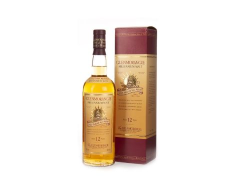 GLENMORANGIE MILLENNIUM MALT AGED 12 YEARS Active.Tain, Ross-shire. Matured in first fill casks. 70cl, 40% volume, in carton.