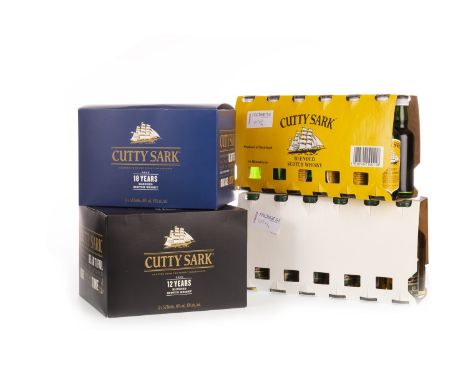 CUTTY SARK AGED 18 YEARS MINIATURE (12) Blended Scotch Whisky 5cl, 43% volume. CUTTY SARK AGED 12 YEARS MINIATURE (12) Blende