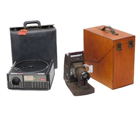 Two projectors, comprising a Kershaw model 250 strip projector, in original case, and a Kodak slide projector, also with carr