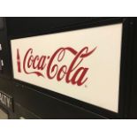SCOREBOARD SECTION- SIGN "COCA-COLA", 51 in. w x 22 in. h ; Located in: SCOREBOARD ***Note from Auct