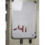 Dry Erase Board "Detroit Red Wings", 24 in. w x 35 in. h ; Located in: Red Wings Locker Room ***Note