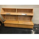 Visitors Locker with Lower Bench Set of 2, 73 in. W x 82 in. h x 24 in. deep ; Located in: