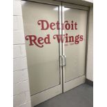 Detroit Red Wings Doors ; Located in: Player Bathroom/Sauna/Showers ***Note from Auctioneer***This