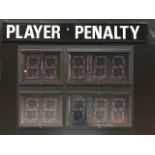 SCOREBOARD SECTION RED WING PLAYER/PENALTY PANEL, 60 in. w x 88 in. h ; Located in: SCOREBOARD *PAN
