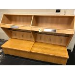 Visitors Goalie Locker with Lower Bench Set of 2, 73 in. w x 82 in. h x 24 in. deep ; Located in: