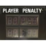 SCOREBOARD SECTION VISITOR PLAYER/PENALTY PANEL, 60 in. w x 88 in. h ; Located in: SCOREBOARD ***Not