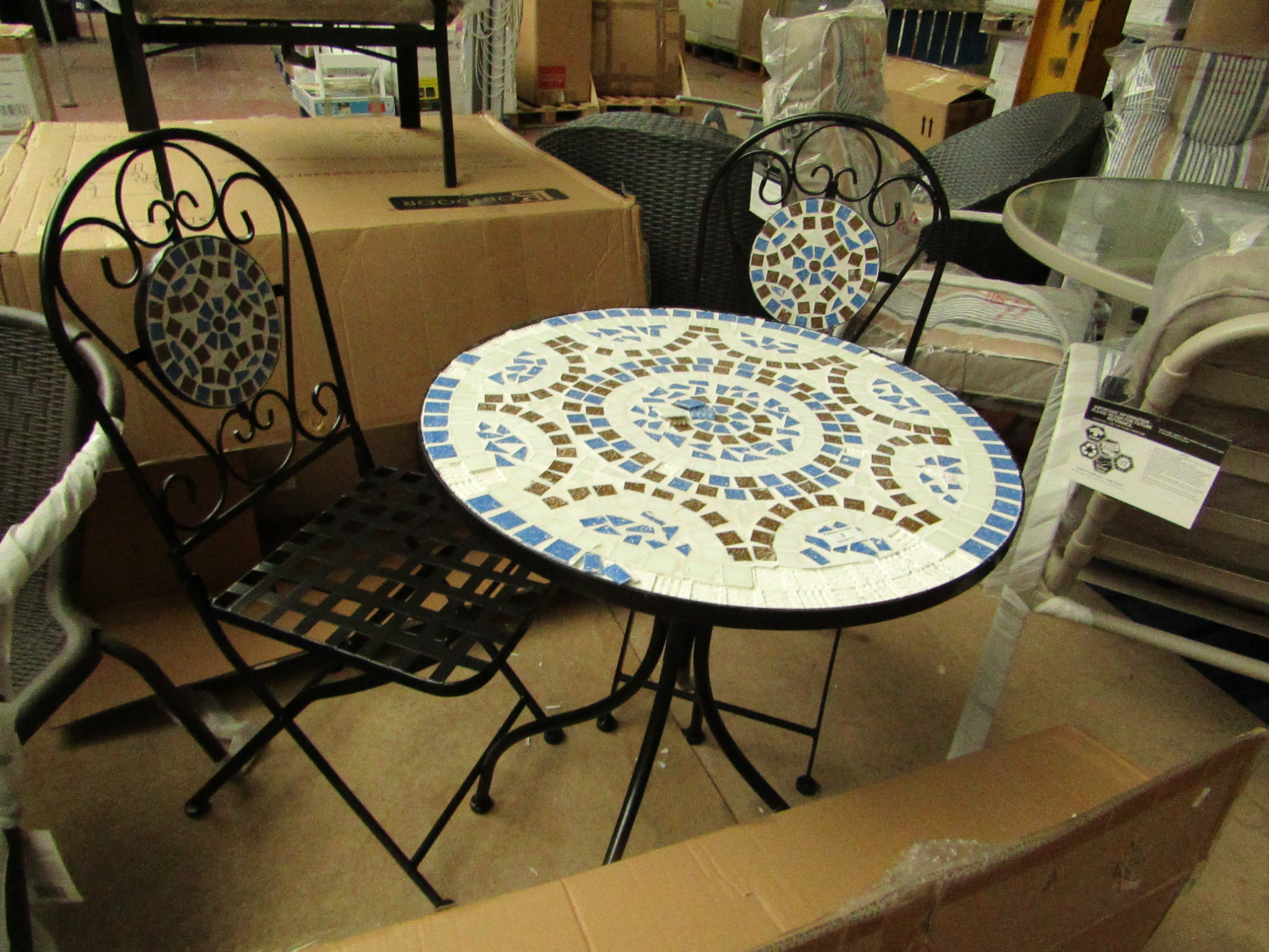 4 Seater Mosaic Bistro Set Photos