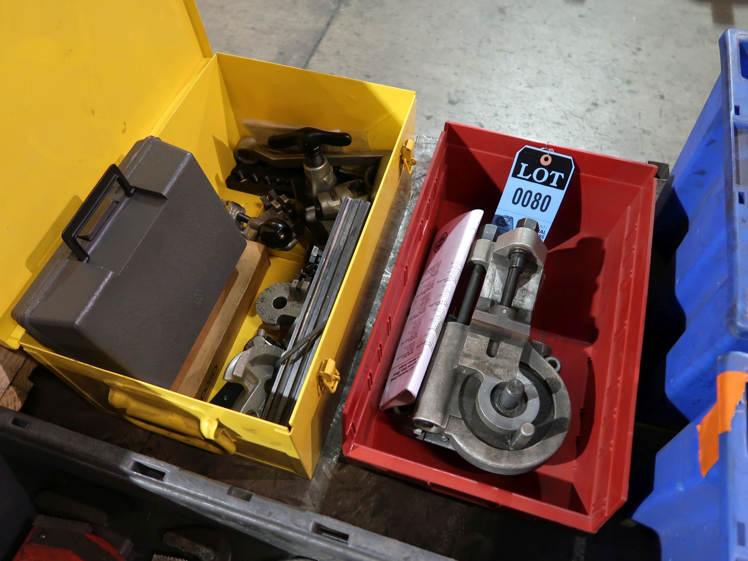 PARKER 400 SERIES EXACTOL BENCH TUBE BENDER WITH RIDGID FLARING AND