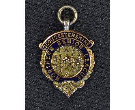 1929/30 Gloucestershire Senior Nothern League runners up football medal a silver hallmarked medal, weight 8g, awarded to A.F.