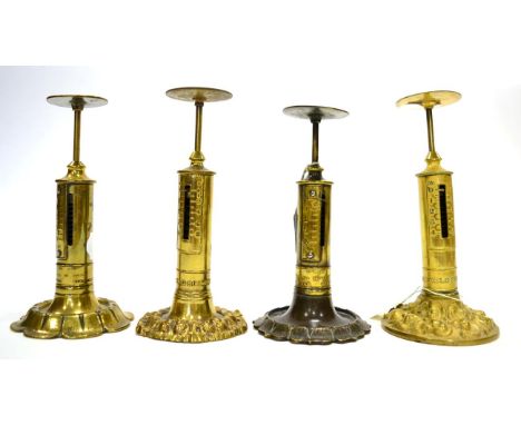 R W Winfield Four Candlestick Postal Scales all 0-4oz