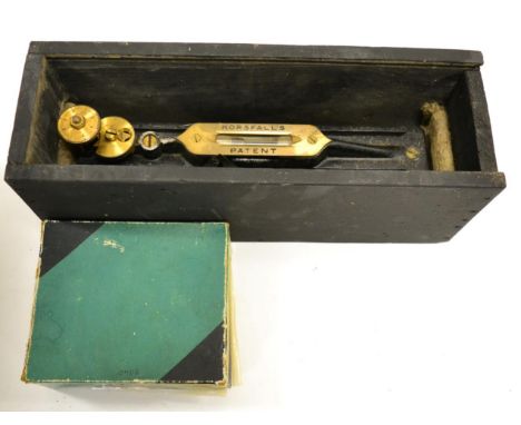 Short & Mason Anemometer no.5340 in leather case with leaflet; together with a Horsfall's Inclinometer (2)