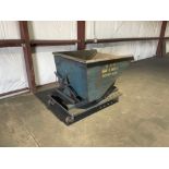 Hippo Hopper on Casters 44” X 36” X 26” bucket