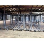 Lot of 6: Heavy Duty Powder Coating Cart Part Hangers 96” X 45” X 80”