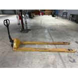 Uline H-4123 Extra Long Narrow Fork Pallet truck, 5,500 Lbs Max Limit