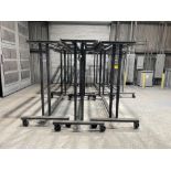 Lot of 7: Heavy Duty Powder Coating Cart Part Hangers 96” X 45” X 80”